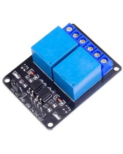 Modulo rele 2 canales 12V Optocoplado