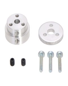 Adaptador de Rueda de Scooter de Aluminio Pololu para eje de 5 mm