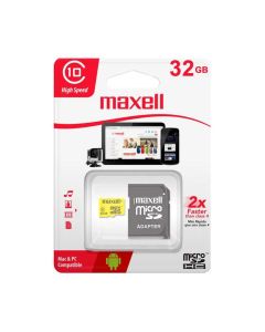 Memoria Micro SD de 32 GB Maxell Clase 10 + Adaptador