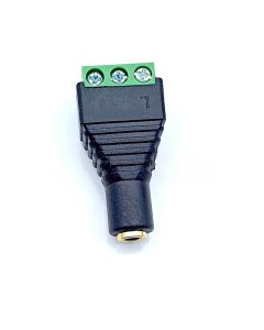 Conector Jack Estéreo Hembra 3.5mm a Bornera 3P