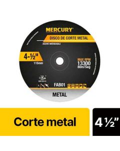 Disco 4 1/2" Corte Metal 1.2 mm