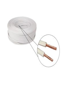 Cable Electrico Duplex 2x10 Color Blanco 1Metro