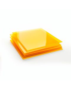 Lamina Acrílico Amarillo Translucido 50x30 Cm x 5mm