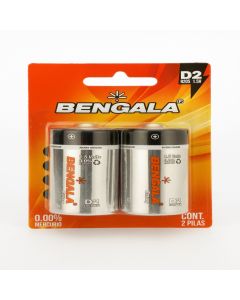 Pila Bengala D2 BG013 – Zinc‑Carbón 1.5 V (Tipo D2/R20)