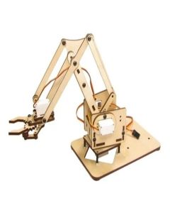 Brazo Robotico Arduino Chasis Madera Mdf Sin Servos