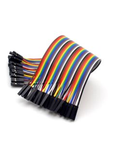 Cables Jumper / Dupont x 10 Hembra - Hembra 20 cm