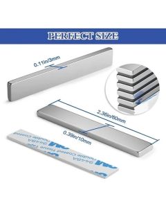 Imán de Neodimio Tipo Barra 60 x 10 x 3 mm Súper Potente