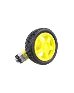 Motorreductor Amarillo Plastico con llanta 1 Kg*cm 