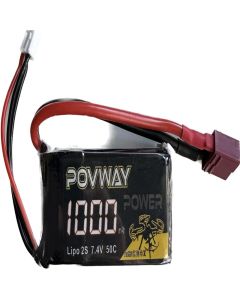 Batería Lipo Povway 7.4V 1000mAh 50C