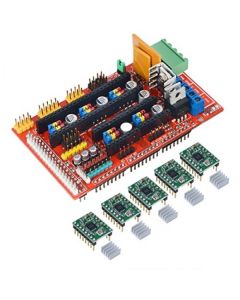 Shield Ramps V4.1 para CNC e Impresoras 3D + 5 Drivers motor con disipador