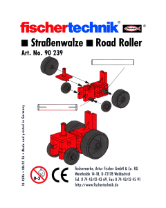 Juguete Armable Mini Modelo de Rodillo de Asfalto - fischertechnik 
