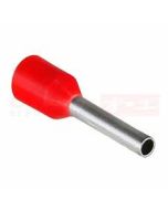 Terminal Pin Hueco Pre Aislado VE1508-Rojo