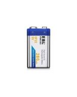 Batería 9V 280mAh Li-ion EBL 6F22 Recargable