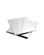 Lamina Acrílico Plateada 40x40 Cm x 3mm