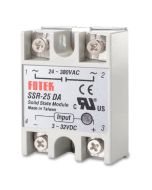 Rele de estado Solido SSR-25 DA  25A / 380V (3 - 32VDC)